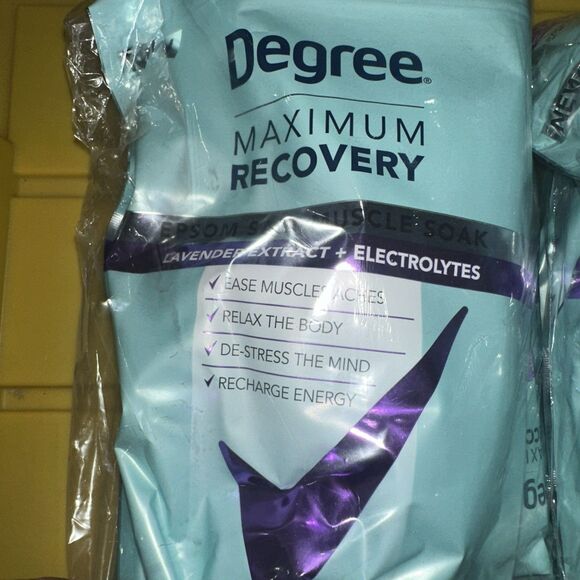 2 Degree Max Recovery Lavender Extract & Electrolytes Epsom Salt Soak 2.25lbs - Picture 2 of 3